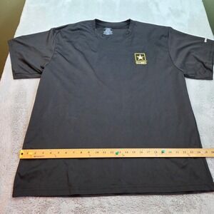 Unicor US Army Physical Fitness T-Shirt Mens XL Short Sleeve Performance Black‎